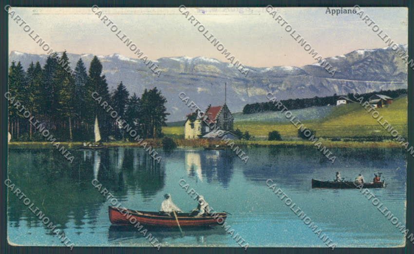 Bolzano Appiano Barca RIFILATA cartolina ZT9258 – fronte