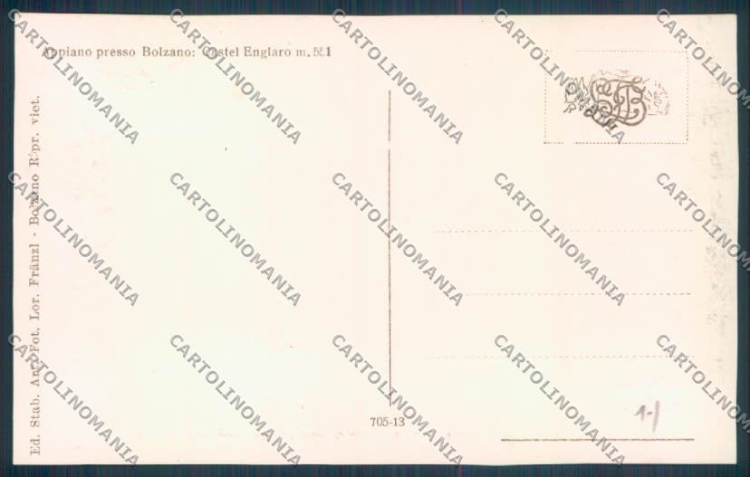 Bolzano Appiano Foto cartolina ZT9259 – retro