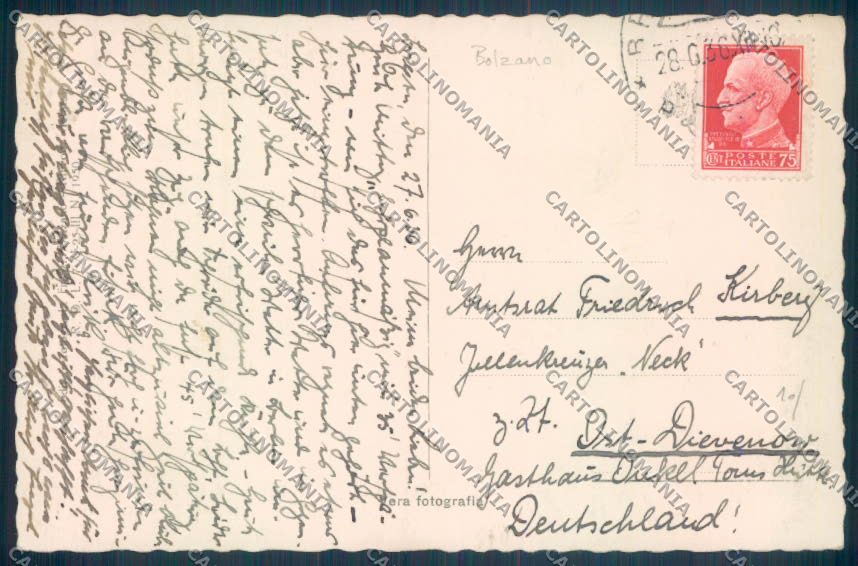 Bolzano Bressanone Foto cartolina ZT9329 – retro