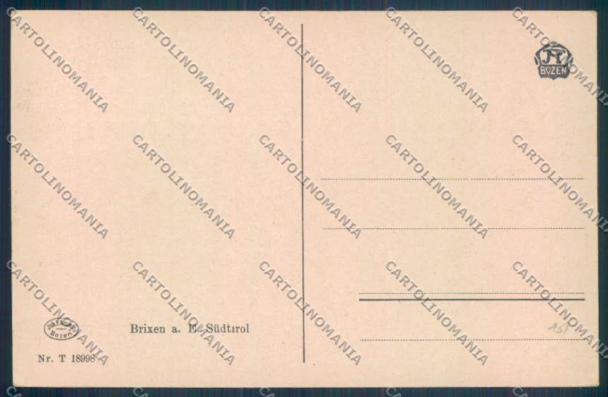 Bolzano Bressanone cartolina ZT9341 – retro