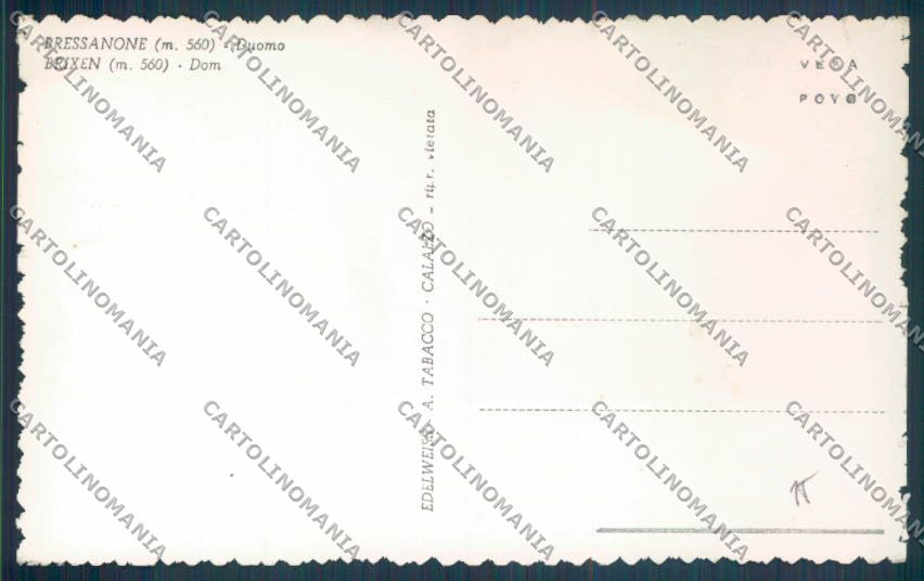 Bolzano Bressanone Foto cartolina ZT9353 – retro