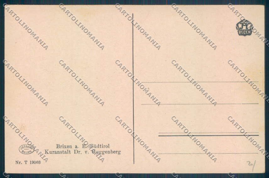 Bolzano Bressanone cartolina ZT9362 – retro