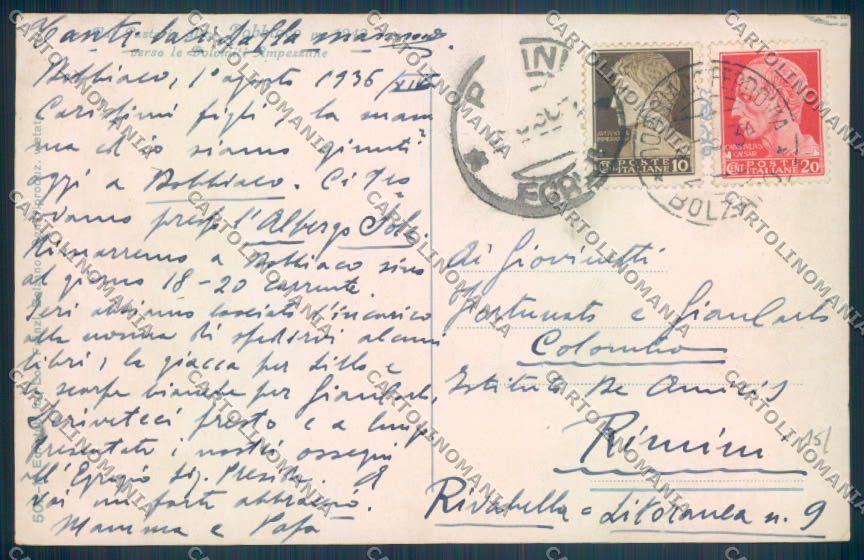 Bolzano Dobbiaco cartolina ZT9464 – retro