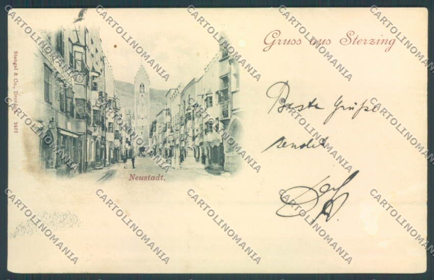 Bolzano Vipiteno 1898 ABRASA cartolina ZT9575 – fronte