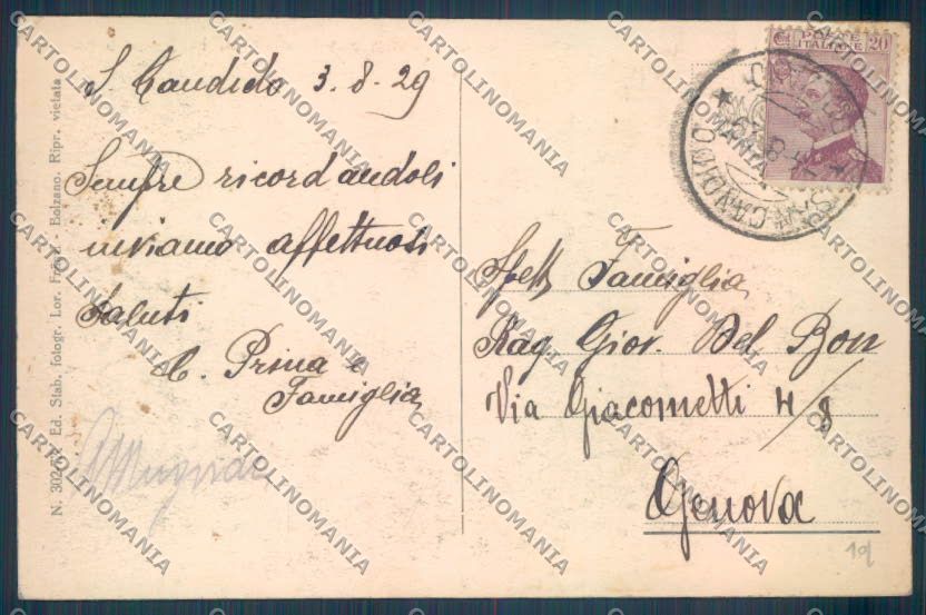 Bolzano San Candido cartolina ZT9620 – retro