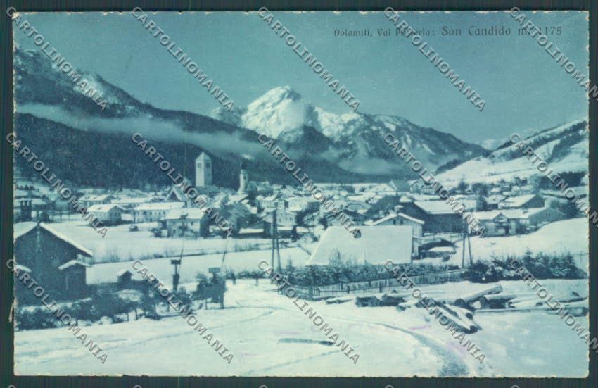 Bolzano San Candido Nevicata cartolina ZT9631 – fronte