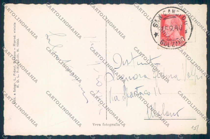 Bolzano San Candido Foto cartolina ZT9647 – retro
