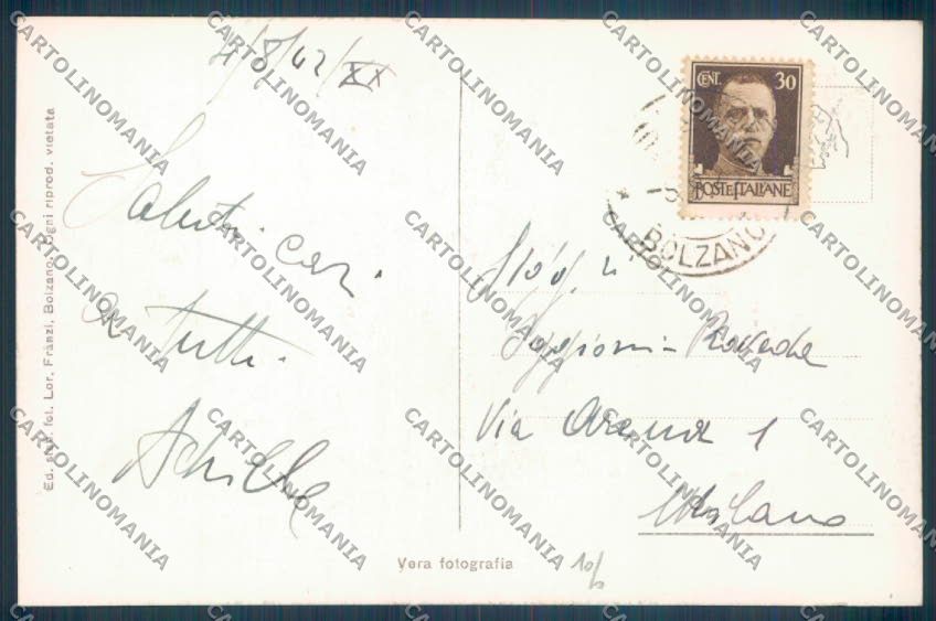 Bolzano Castelrotto Siusi Foto cartolina ZT9664 – retro