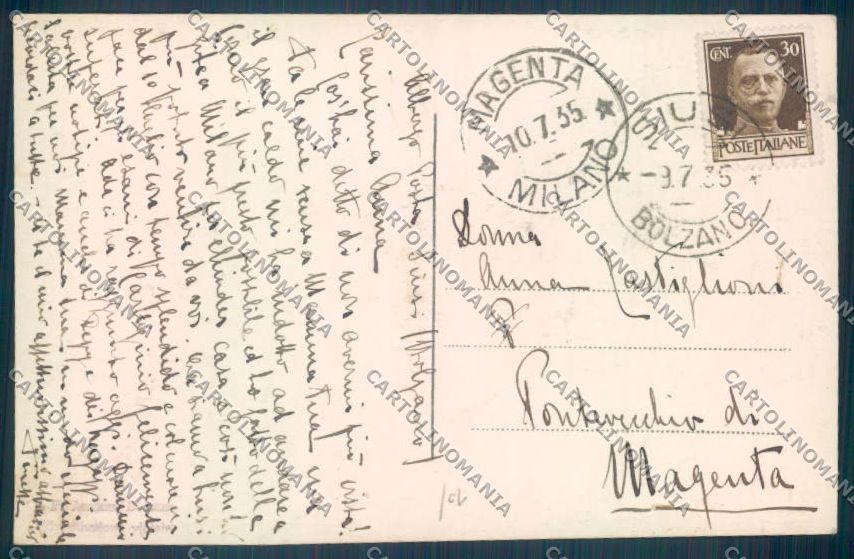 Bolzano Castelrotto Siusi San Valentino Foto cartolina ZT9673 – retro
