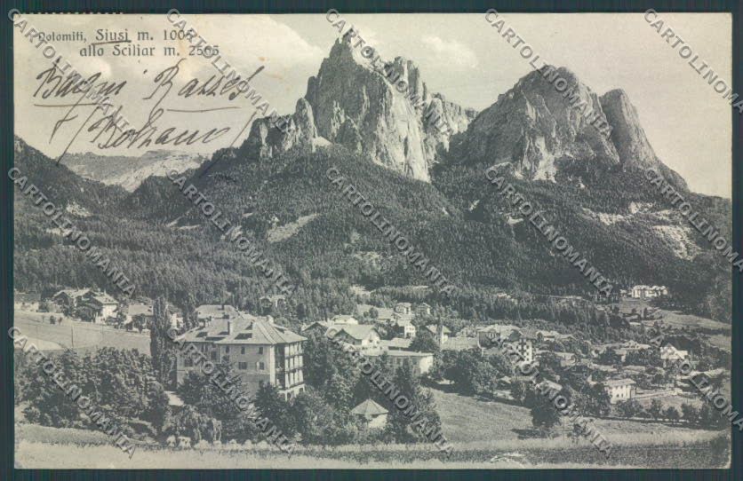 Bolzano Castelrotto Siusi cartolina ZT9696 – fronte
