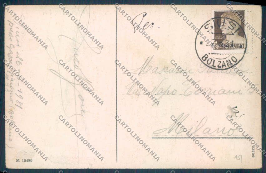 Bolzano Castelrotto Siusi cartolina ZT9698 – retro