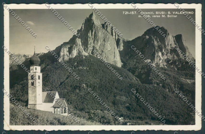 Bolzano Castelrotto Siusi San Valentino Foto cartolina ZT9704 – fronte