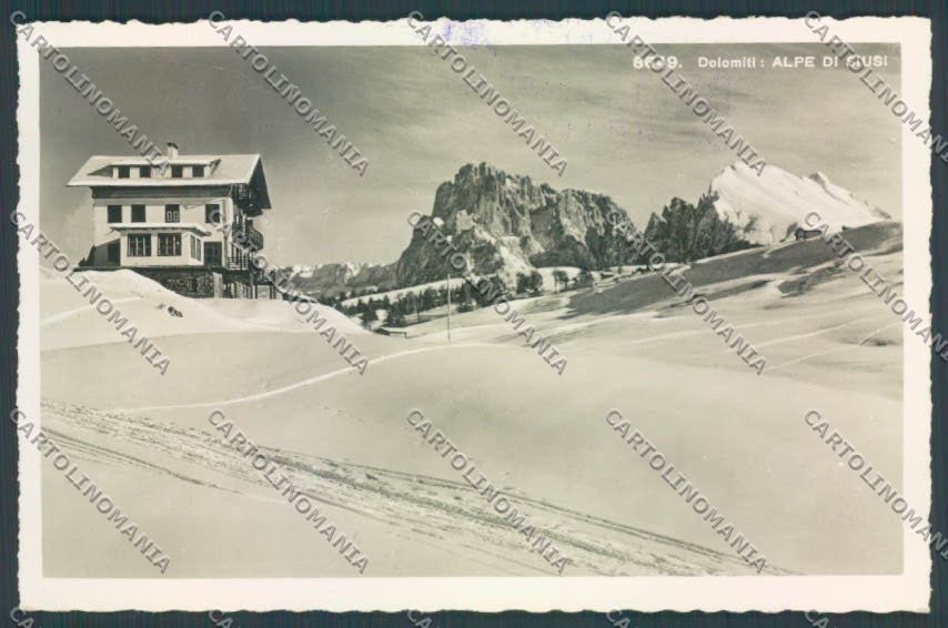 Bolzano Castelrotto Siusi Nevicata Foto cartolina ZT9706 – fronte