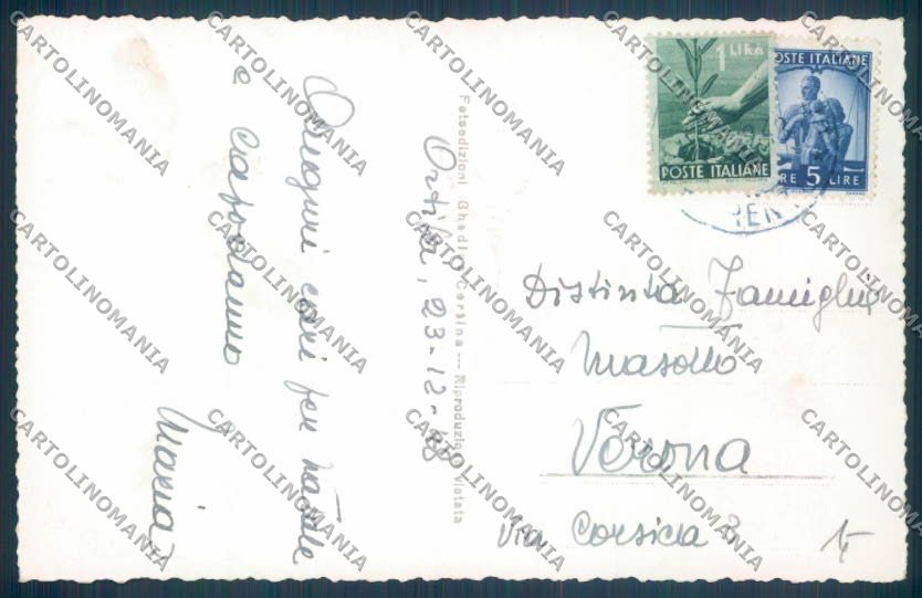 Bolzano Castelrotto Siusi Nevicata Foto cartolina ZT9711 – retro