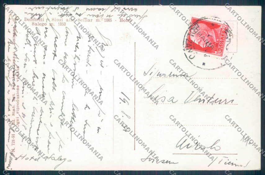Bolzano Castelrotto Siusi Foto cartolina ZT9712 – retro
