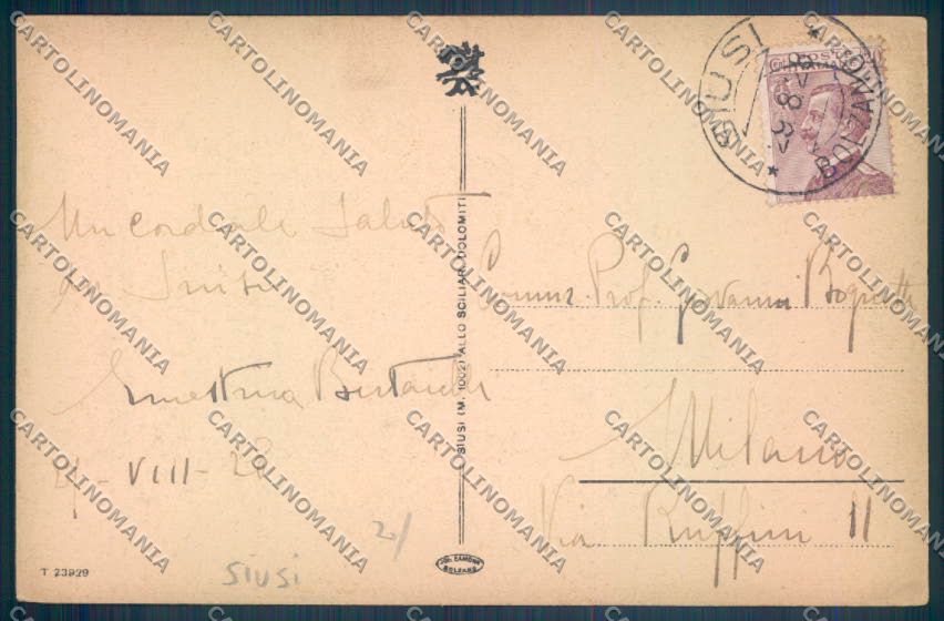 Bolzano Castelrotto Siusi cartolina ZT9718 – retro