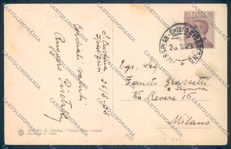 Bolzano Santa Cristina Valgardena cartolina ZT9739 – retro