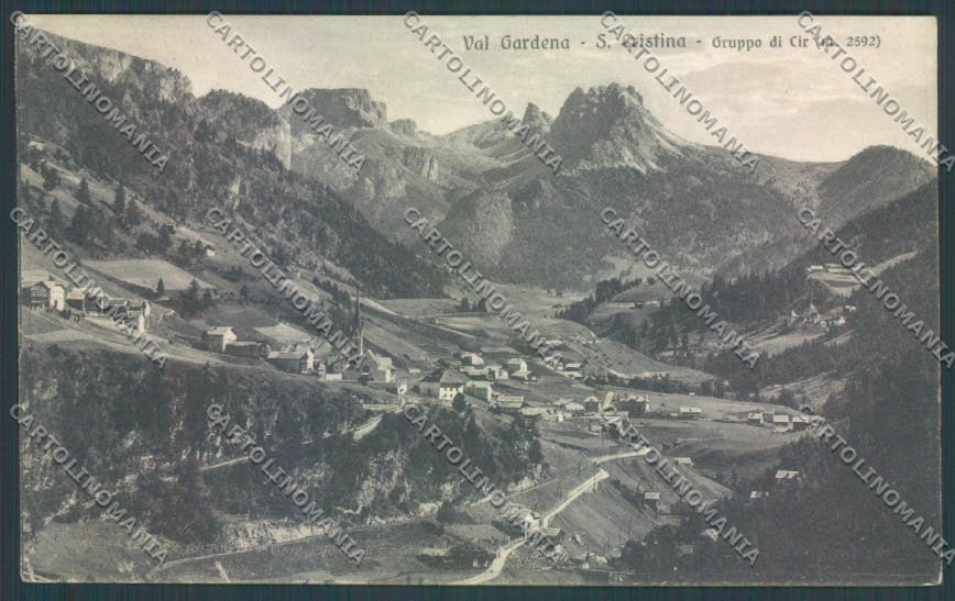 Bolzano Santa Cristina Valgardena cartolina ZT9740 – fronte