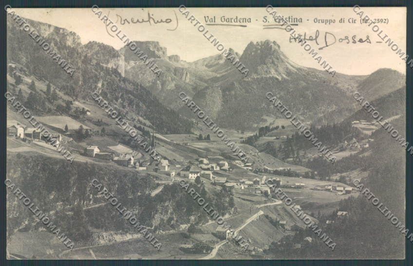 Bolzano Santa Cristina Valgardena cartolina ZT9741 – fronte