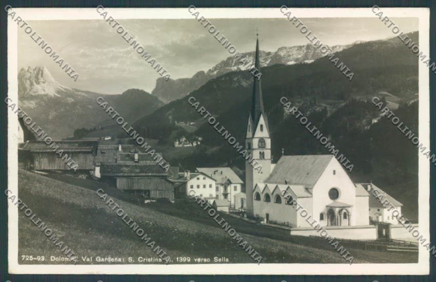 Bolzano Santa Cristina Valgardena Foto cartolina ZT9742 – fronte