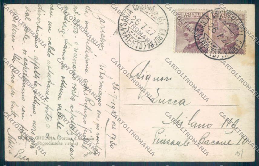 Bolzano Santa Cristina Valgardena Foto cartolina ZT9744 – retro
