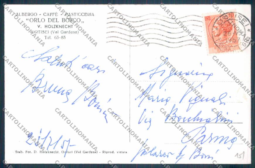 Bolzano Ortisei Foto cartolina ZT9775 – retro