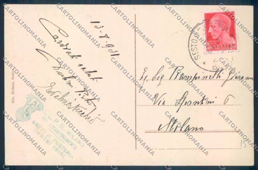 Bolzano Sesto cartolina ZT9788 – retro