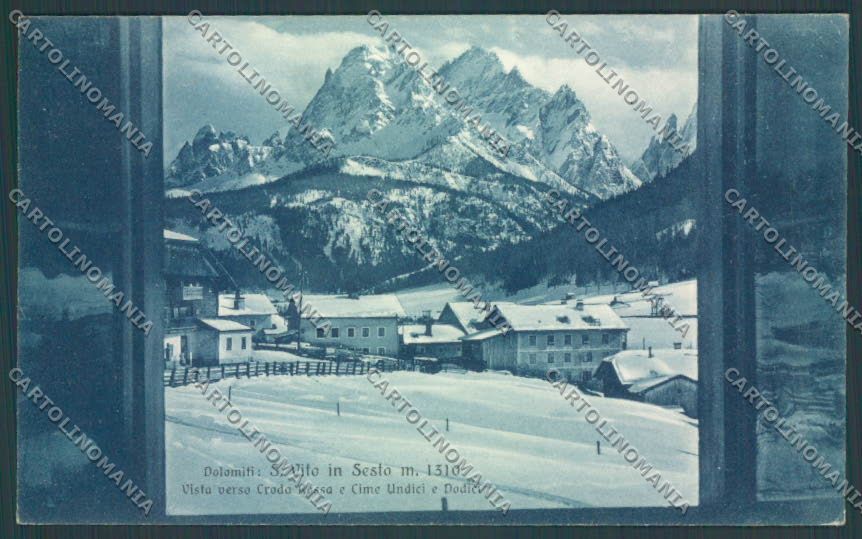 Bolzano Sesto Nevicata cartolina ZT9809 – fronte