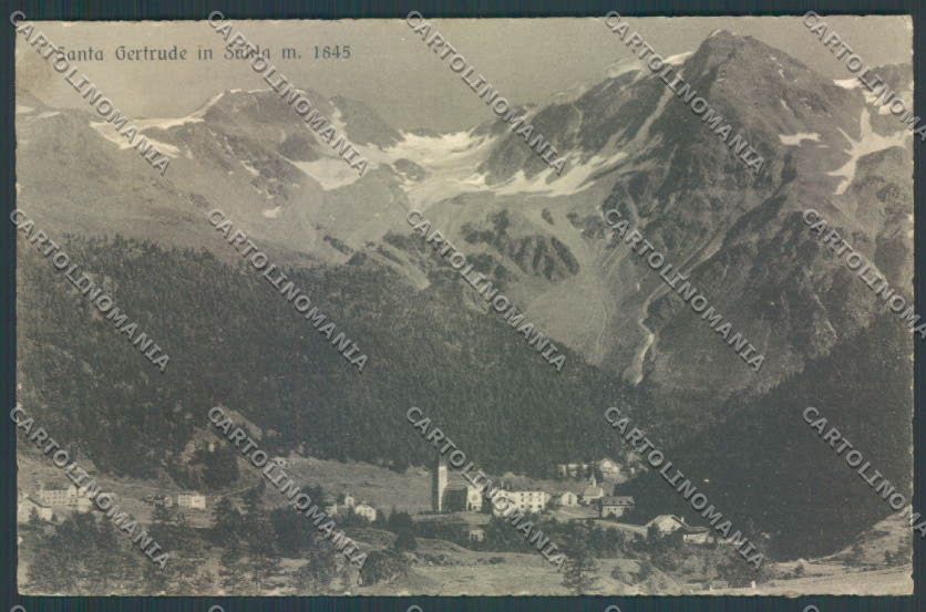 Bolzano Stelvio Solda Santa Gertrude cartolina ZT9818 – fronte