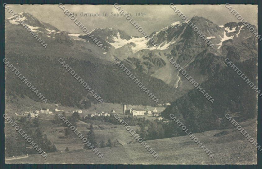 Bolzano Stelvio Solda Santa Gertrude cartolina ZT9820 – fronte