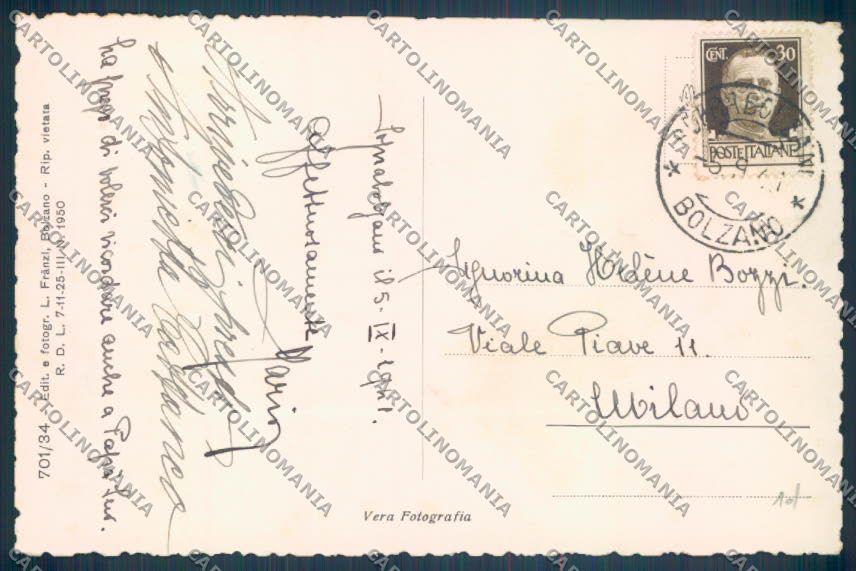 Bolzano Renon Soprabolzano Foto cartolina ZT9845 – retro