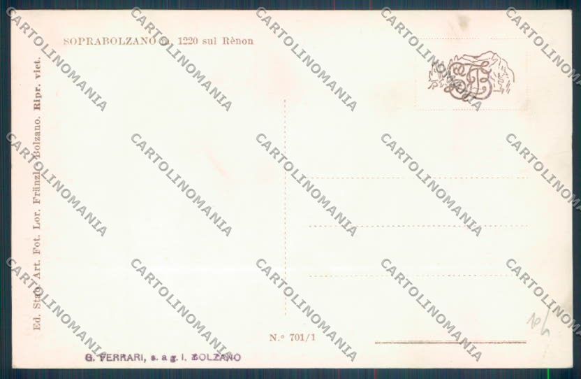Bolzano Renon Soprabolzano Foto cartolina ZT9846 – retro
