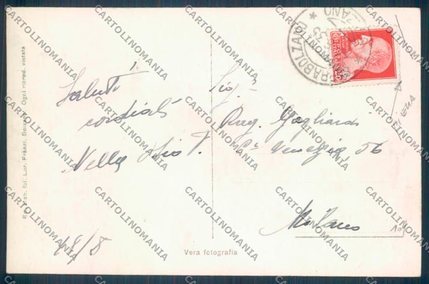 Bolzano Renon Soprabolzano PIEGA Foto cartolina ZT9850 – retro