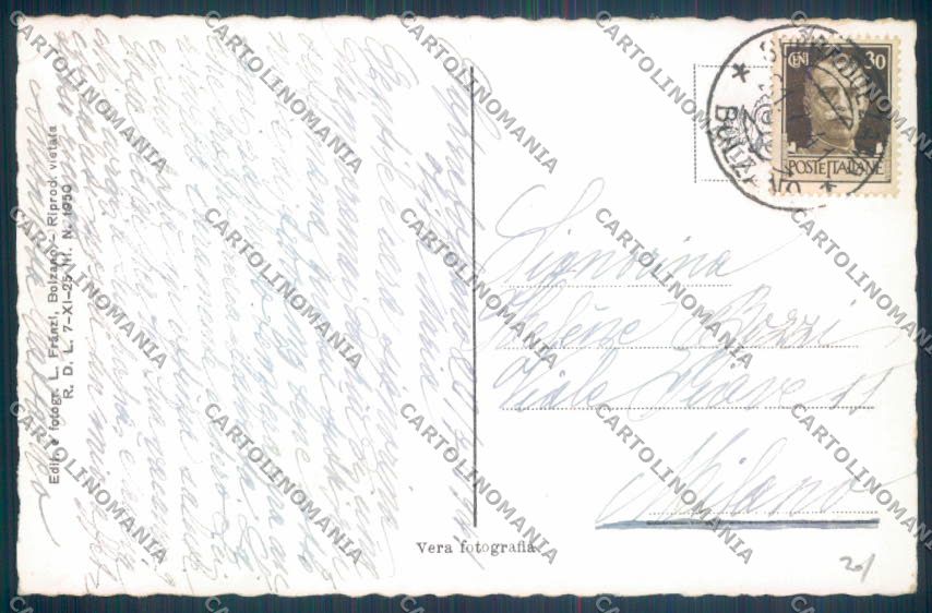 Bolzano Renon Soprabolzano Foto cartolina ZT9864 – retro