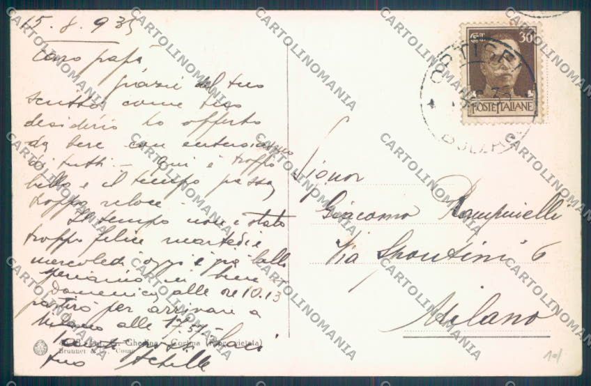 Bolzano Ortisei San Giacomo cartolina ZT9867 – retro