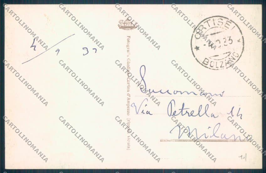 Bolzano Ortisei San Giacomo Foto cartolina ZT9870 – retro