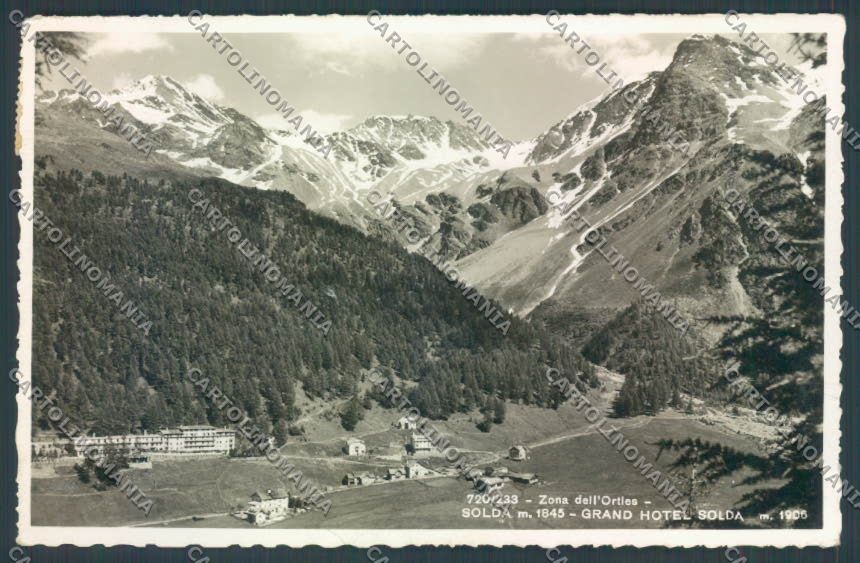 Bolzano Stelvio Solda Santa Gertrude Foto cartolina ZT9920 – fronte