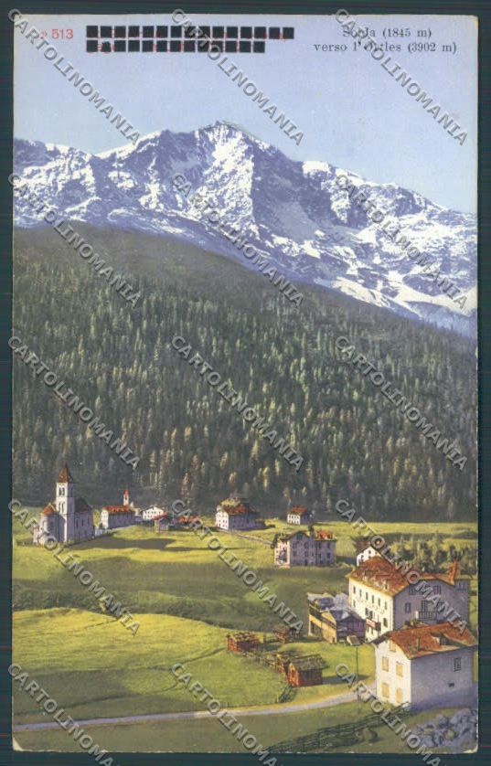 Bolzano Stelvio Solda Santa Gertrude cartolina ZT9921 – fronte