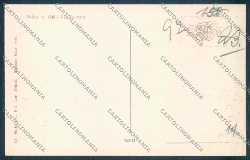 Bolzano Malles Foto cartolina ZT9926 – retro