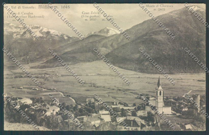 Bolzano Malles cartolina ZT9927 – fronte