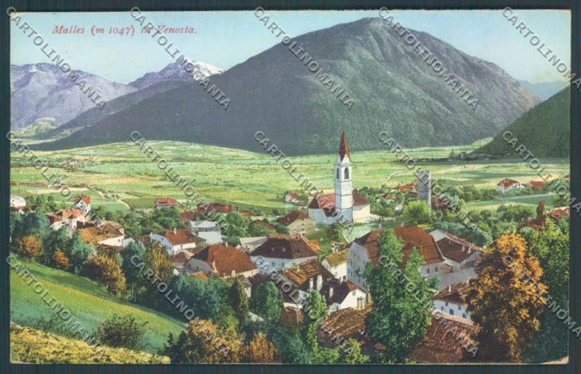 Bolzano Malles cartolina ZT9928 – fronte