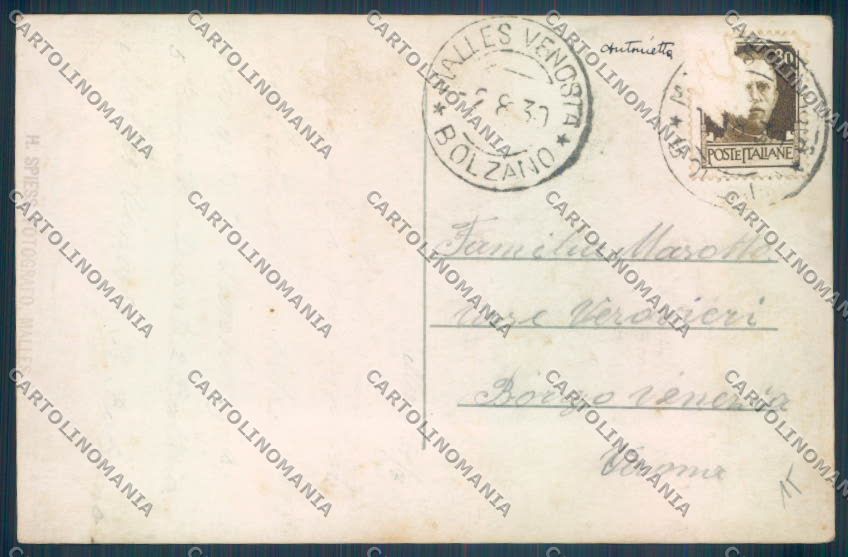 Bolzano Malles Foto cartolina ZT9931 – retro