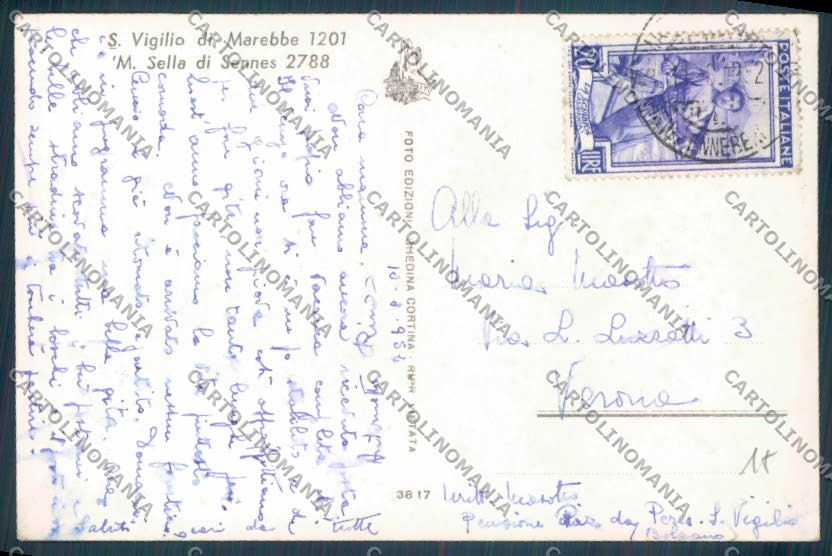 Bolzano Marebbe San Vigilio Foto cartolina ZT9947 – retro