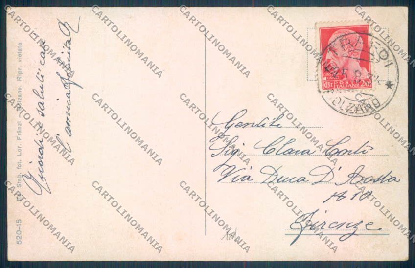 Bolzano Stelvio Trafoi cartolina ZT9976 – retro