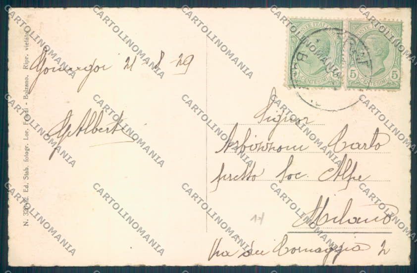 Bolzano Stelvio Trafoi cartolina ZT9985 – retro