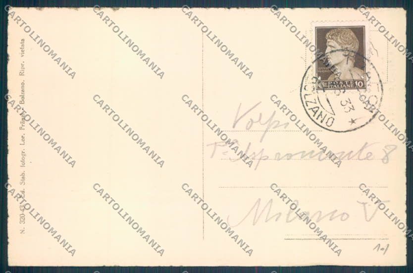 Bolzano Stelvio Trafoi cartolina ZT9986 – retro