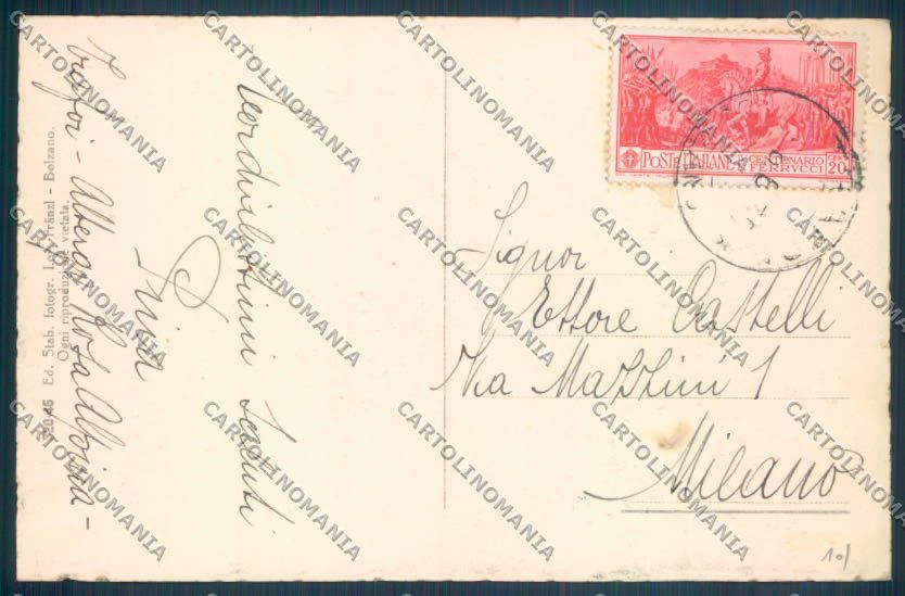 Bolzano Stelvio Trafoi cartolina ZT9987 – retro