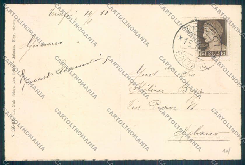Bolzano Stelvio Trafoi cartolina ZT9991 – retro