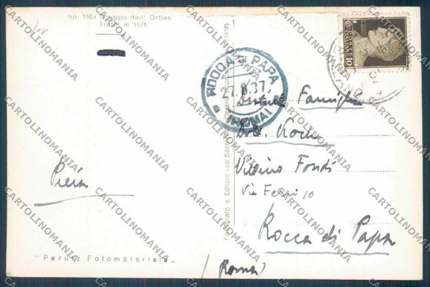 Bolzano Stelvio Trafoi Foto cartolina ZT9994 – retro